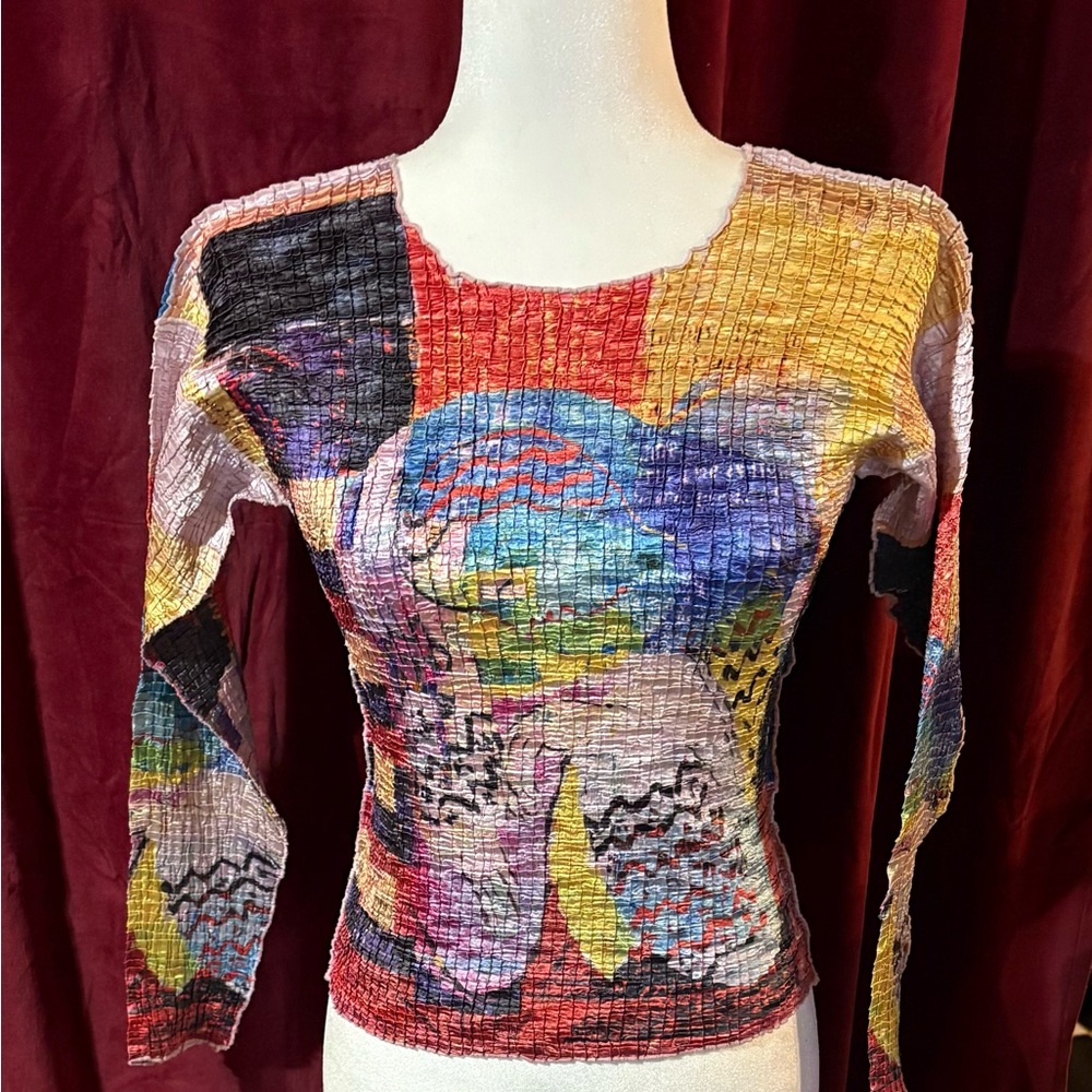 Cache Multicolor Long Sleeve Top